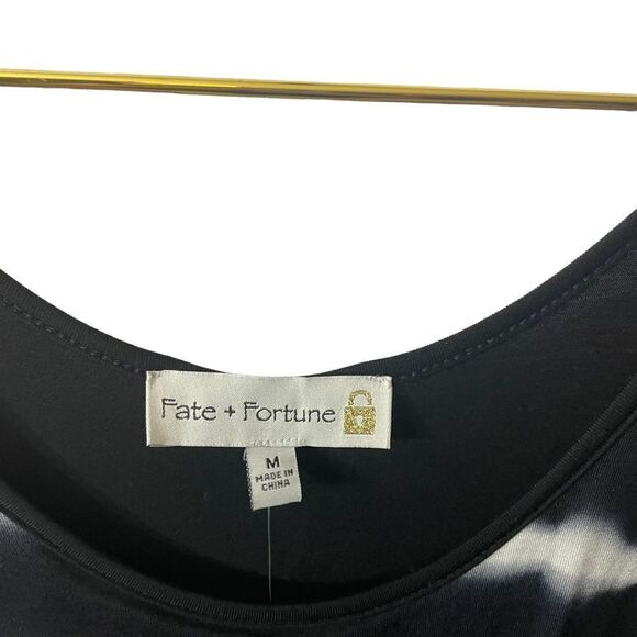 Fate & Fortune Side Ruched Tie Dye Maxi Dress Size MED NWT - Picture 2 of 7